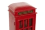 30 Inch Red Wood Telephone Booth Cd Holder - Detail