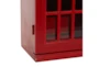 30 Inch Red Wood Telephone Booth Cd Holder - Detail