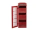 30 Inch Red Wood Telephone Booth Cd Holder - Material