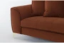 Teramo 91" Velvet Curved Sofa - Detail