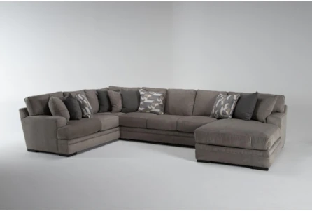 Arlen Marble 3 Piece Sectional with Armless Sofa & Right Arm Facing Chaise
