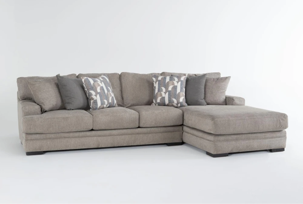 Arlen Marble 2 Piece Sectional with Left Arm Facing Sofa & Right Arm Facing Chaise