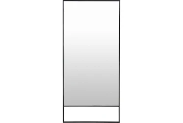 35X75 Black Minimalist Frame Floor Leaner Mirror