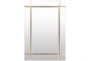 33X48 Gold Metal Grid Frameless Rectangle Wall Mirror - Signature