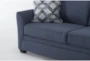 Jaylen Indigo 3 Piece 74" Full Sleeper Sofa, Loveseat & Chaise Set - Detail