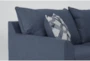 Jaylen Indigo 3 Piece 74" Full Sleeper Sofa, Loveseat & Chaise Set - Detail