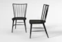 Magnolia Home Bungalow Black Modern Farmhouse Dining Side Chair Set Of 2 By Joanna Gaines - Side