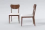 Kara Brown Wood Back Dining Side Chair Set Of 2 - Side