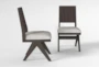 Gustav Angled Dining Side Chair With Upholstered Seat Set Of 2 By Nate Berkus + Jeremiah Brent - Side