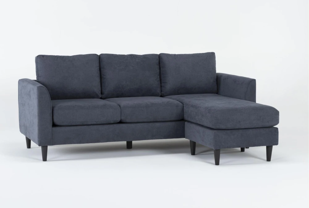 Ami Slate 83" Sofa with Reversible Chaise