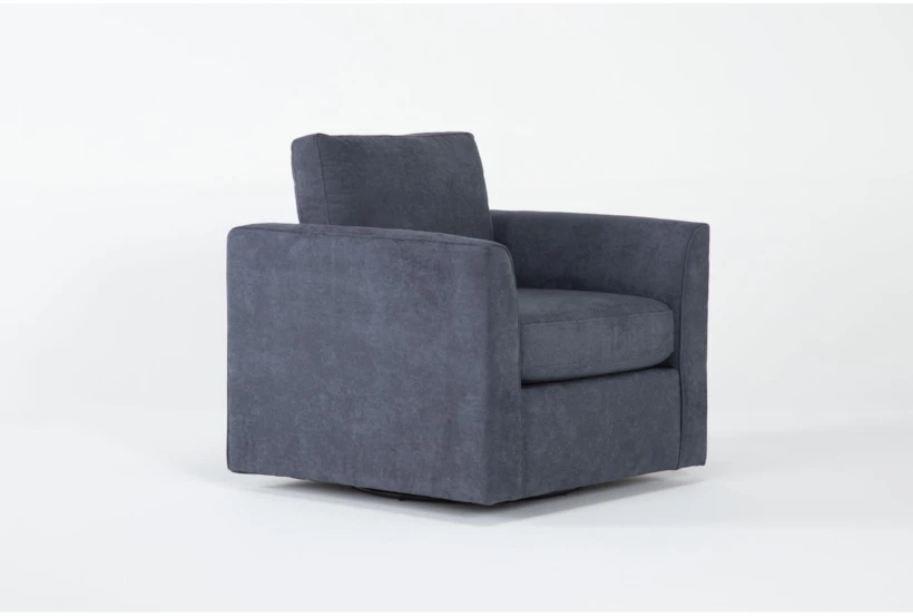Ami Slate Swivel Arm Chair - 360