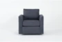 Ami Slate Swivel Arm Chair - Front