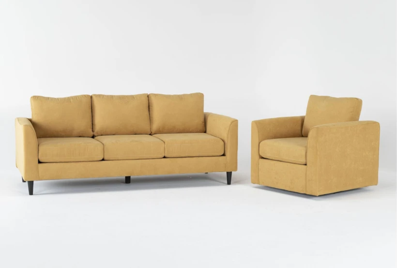 Ami Sun 2 Piece Sofa & Swivel Chair Set - 360