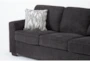 Shea Charcoal Sofa, Loveseat & Chair Set - Detail