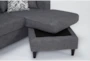 Stark Dark Grey Sofa with Reversible Chaise - Detail