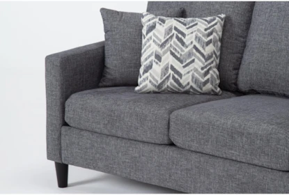 Dark Grey Sofa With Reversible Chaise