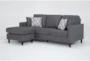 Stark Dark Grey Sofa with Reversible Chaise - Side