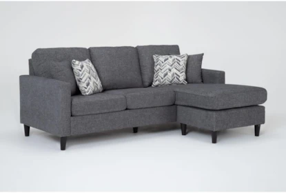 Stark Dark Grey Sofa with Reversible Chaise