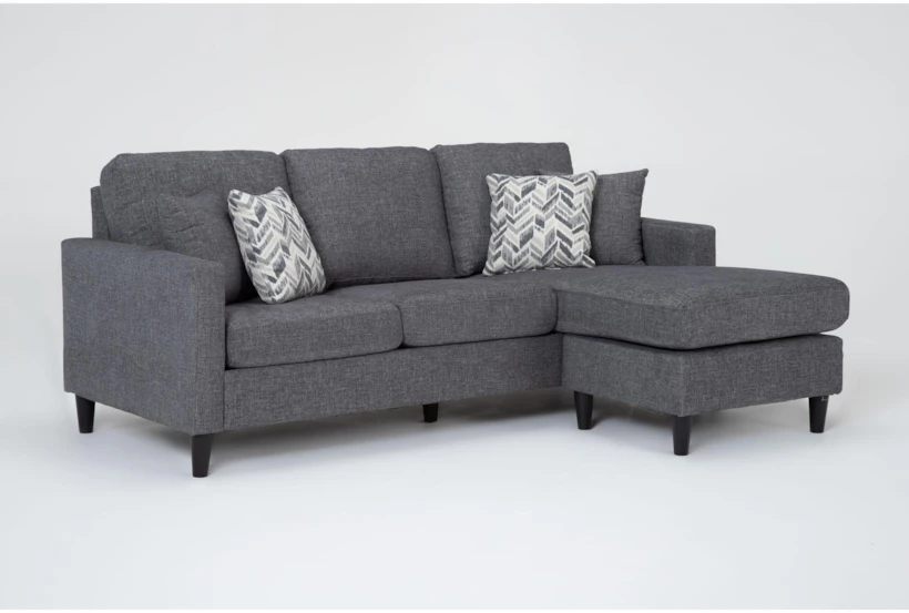 Stark Dark Grey Sofa with Reversible Chaise - 360