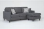 Stark Dark Grey Sofa with Reversible Chaise - Signature