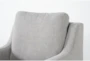 Stark Light Grey Swivel Arm Chair - Detail