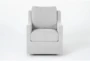 Stark Light Grey Swivel Arm Chair - Front