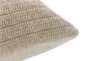 16X36 Natural Knit Linen Lumbar Throw Pillow - Detail