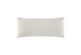 16X36 Ivory Knit Linen Lumbar Throw Pillow - Back