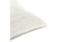16X36 Ivory Knit Linen Lumbar Throw Pillow - Detail