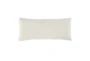 16X36 Ivory Knit Linen Lumbar Throw Pillow - Signature