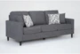 Stark Dark Grey Sofa - Side