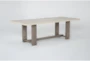 Vanya 94" Faux Concrete Dining Table - Side