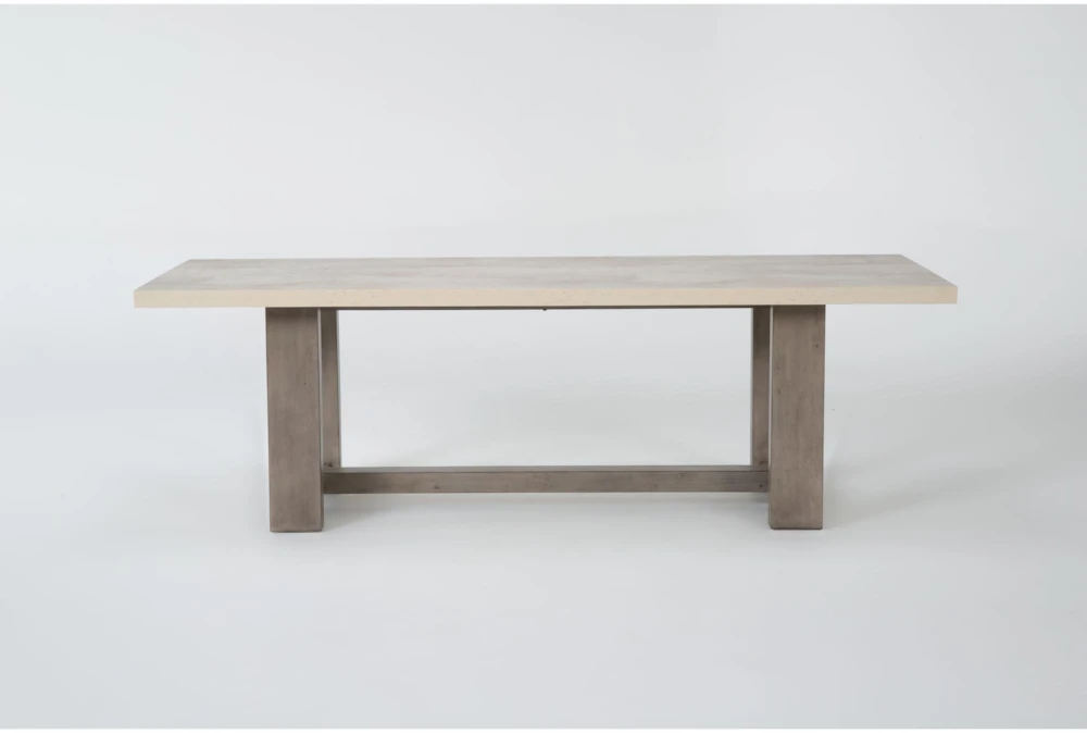Vanya 94" Faux Concrete Dining Table