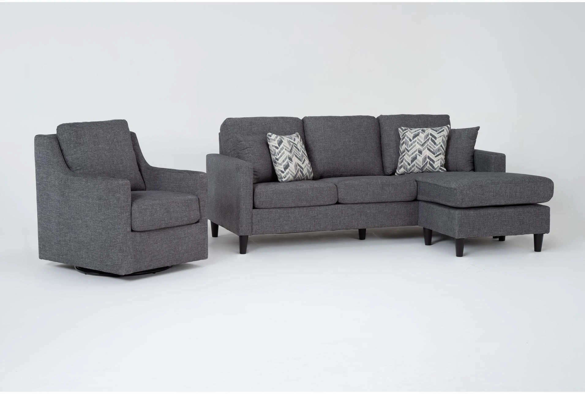Stark Dark Grey Sofa With Reversible