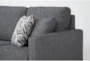 Stark Dark Grey Sofa with Reversible Chaise & 2 Light Grey Swivel Chairs - Detail