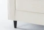 Calais Vanilla Beige Modern 78" Sofa - Detail
