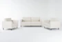 Calais Vanilla 3 Piece Sofa & 2 Chairs Set - Signature