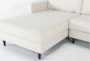Calais Vanilla 112" 2 Piece Sectional With Left Arm Facing Chaise - Detail