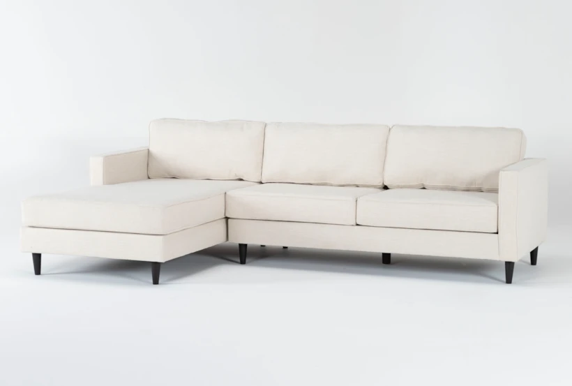 Calais Vanilla 112" 2 Piece Sectional With Left Arm Facing Chaise - 360