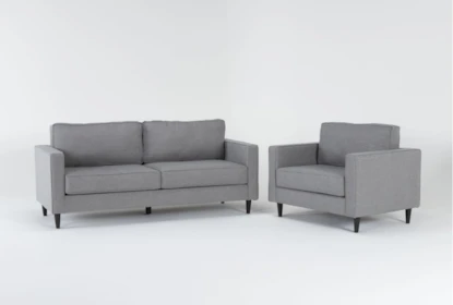 Zeebrasem tarief Schande Calais Gravel 2 Piece Sofa & Chair Set | Living Spaces