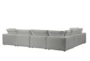 Sutton Slate 7 Piece Large Chaise Modular Sectional - Back