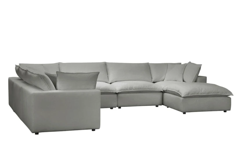 Sutton Slate 7 Piece Large Chaise Modular Sectional - 360