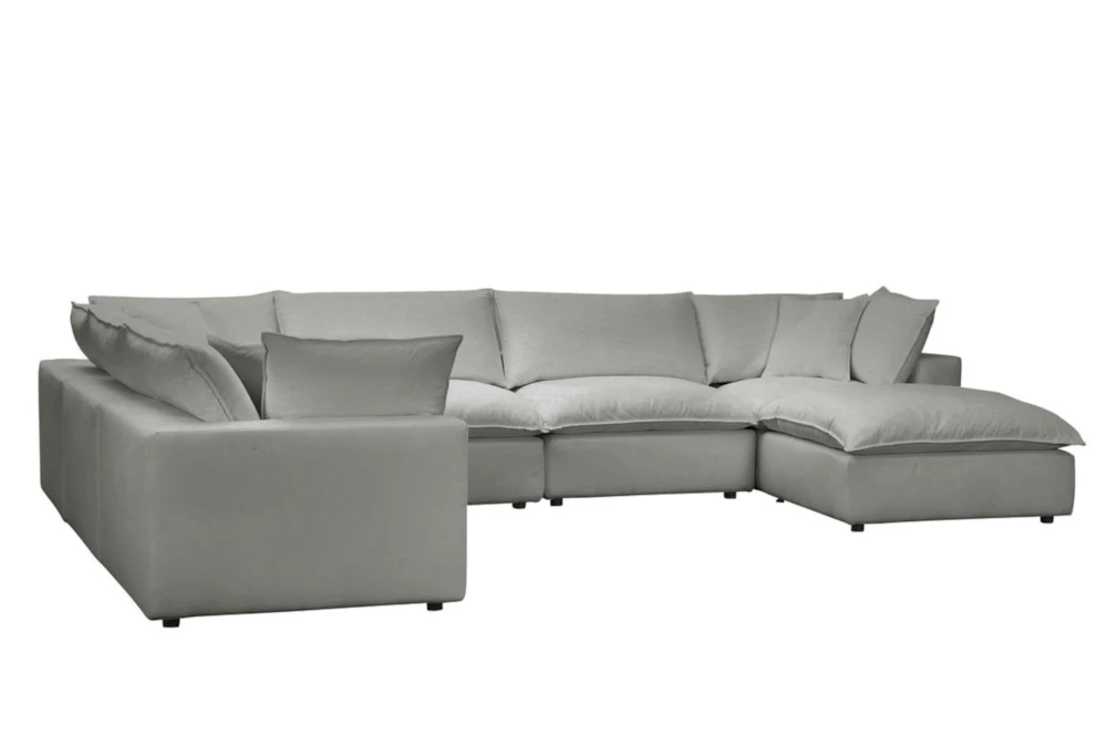 Sutton Slate 7 Piece Large Chaise Modular Sectional