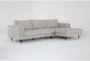 Aries Seal 117" 2 Piece Sectional with Right Arm Facing Chaise - Signature