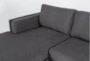 Aries Smoke 117" 2 Piece Sectional with Left Arm Facing Chaise - Detail