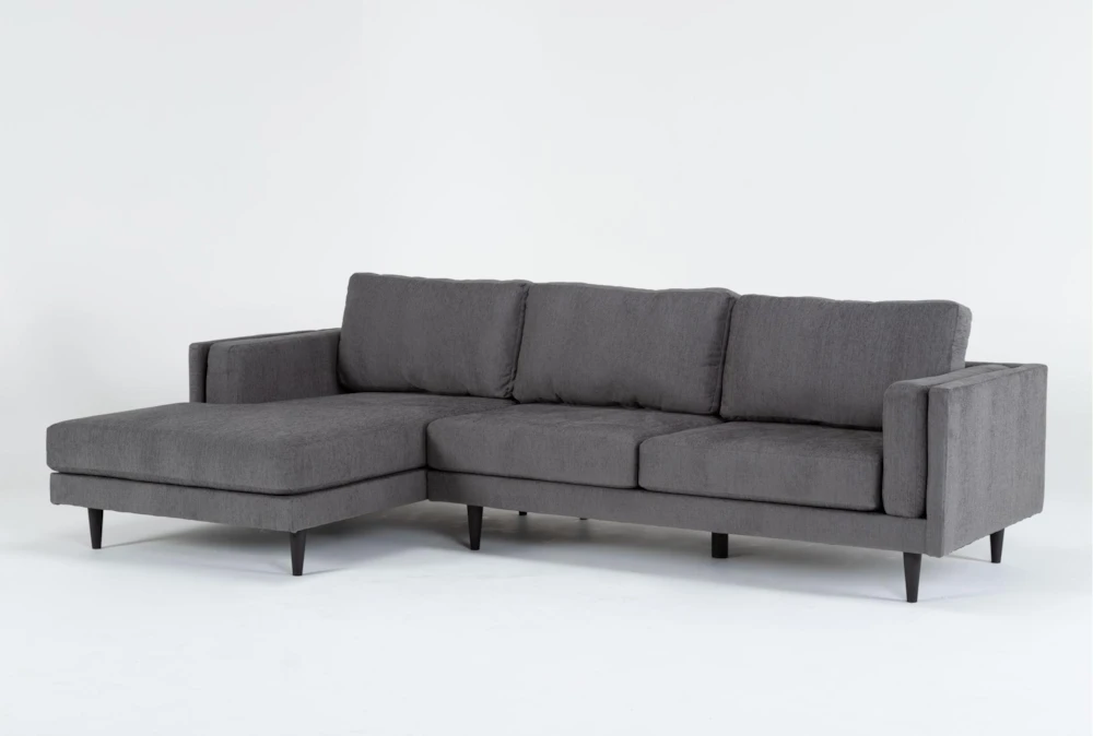 Aries Smoke 117" 2 Piece Sectional with Left Arm Facing Chaise