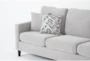 Stark Light Grey Sofa & Dark Grey Swivel Chair - Detail