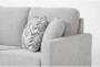 Stark Light Grey Sofa & Dark Grey Swivel Chair - Detail