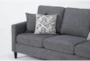 Stark Dark Grey Sofa & Dark Grey Swivel Chair - Detail