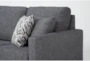 Stark Dark Grey Sofa & Dark Grey Swivel Chair - Detail